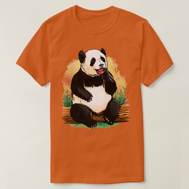 Camiseta Panda Bear Cute Premium  (Diseño del anverso)