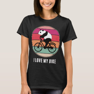Camiseta Panda Bear Cyclis Funny Bike Chica Pand
