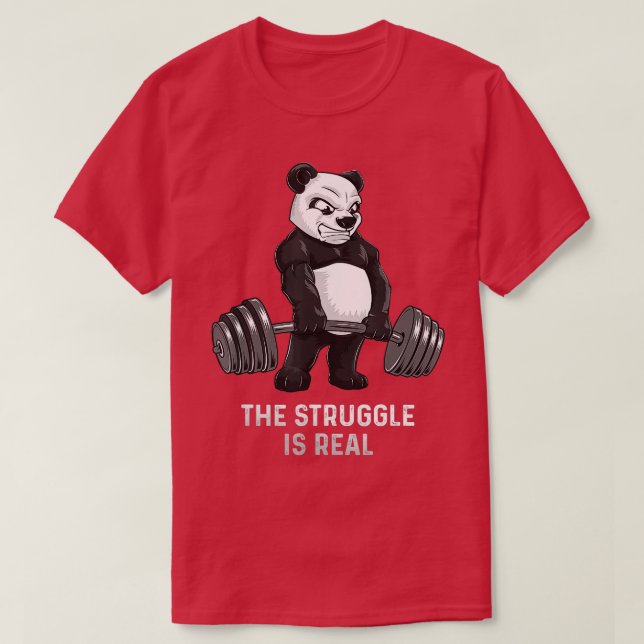 Camiseta Panda Bear Deadlift SHIR Powerlifter Funny Bodybui (Diseño del anverso)