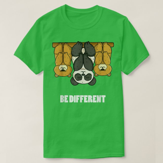 Camiseta Panda-Bear Edition Be Different  (Diseño del anverso)
