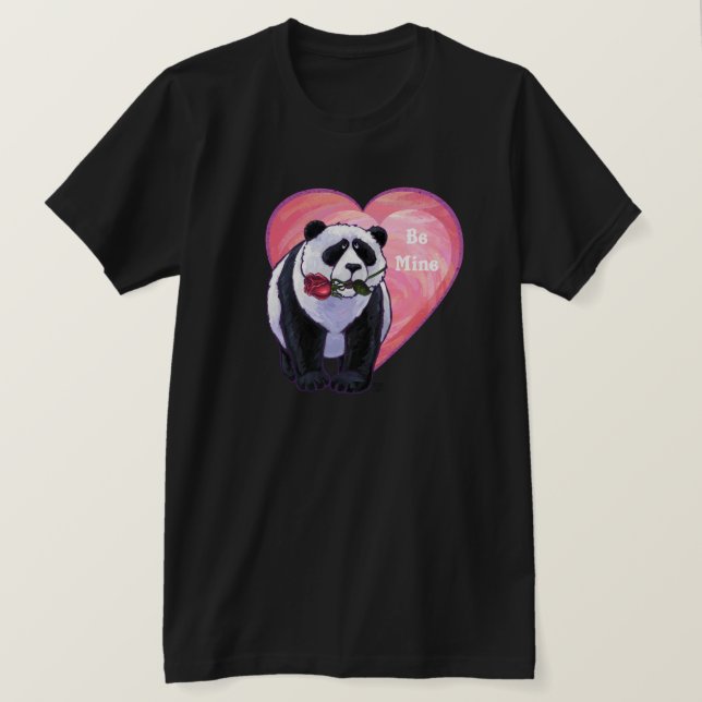 Camiseta Panda Bear El día de San Valentín (Anverso del diseño)