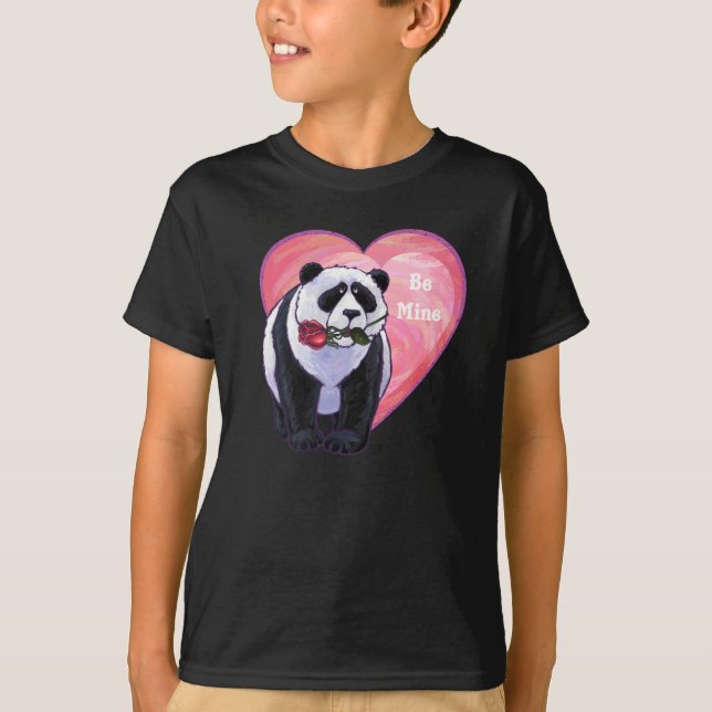 Camiseta Panda Bear El día de San Valentín (Anverso)