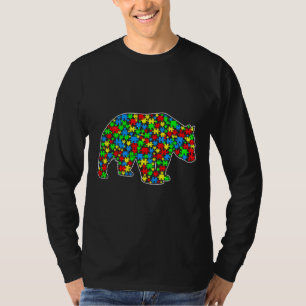 Camiseta Panda Bear Funny Puzzle Animals Autism Awareness