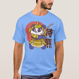 Camiseta Panda Bear Guerrero Samurai Con Espadas Para Niños