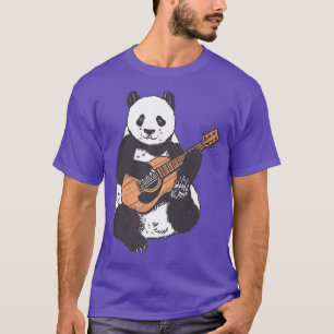 Camiseta Panda Bear Guitar Music Lover Guitarist Bear
