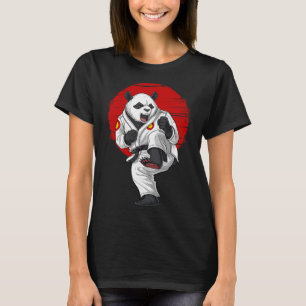 Camiseta Panda Bear Karate Kickboxing Muay Thai Arte Marcia
