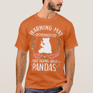 Camiseta Panda Bear Outfit for Cute Panda Lovers Apparel Wo