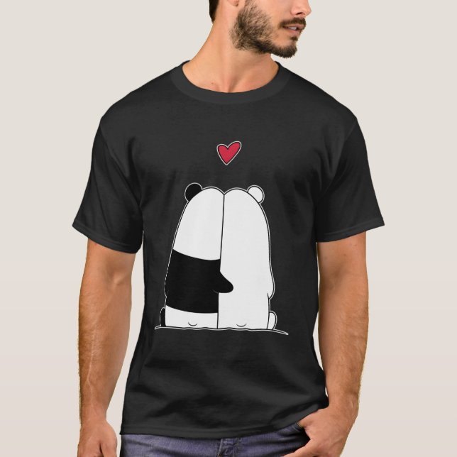 Camiseta Panda Bear Polar Bear Love Day (Anverso)