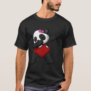 Camiseta Panda Bear Red Swimsuit Gogggggggles Love Awesome