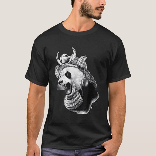 Camiseta Panda Bear Samurai Warrior (Anverso)