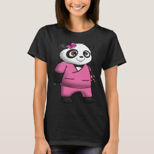 Camiseta Panda Bear Scrub Suit Chica Amor Maravilloso