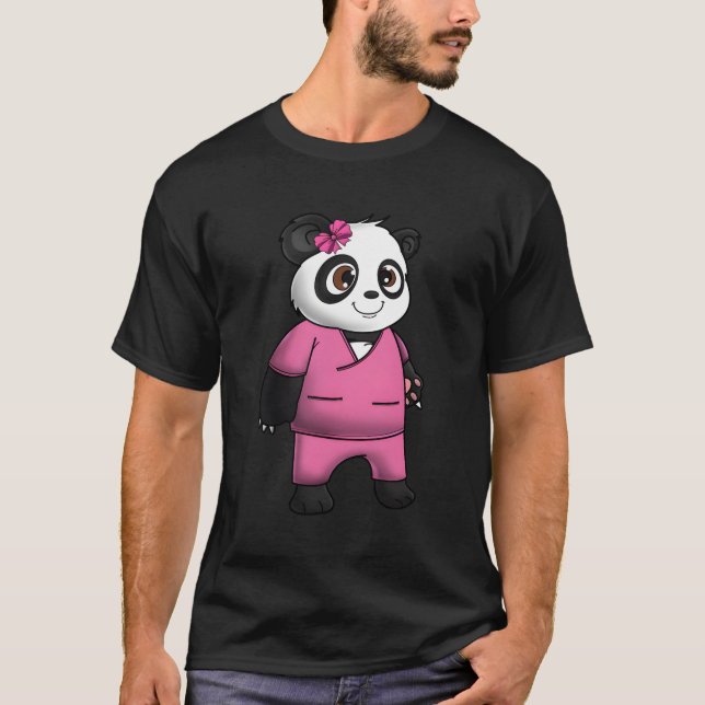 Camiseta Panda Bear Scrub Suite Love Awesome (Anverso)