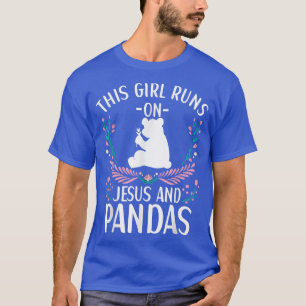 Camiseta Panda Bear Set para Amantes Cute Panda Wo