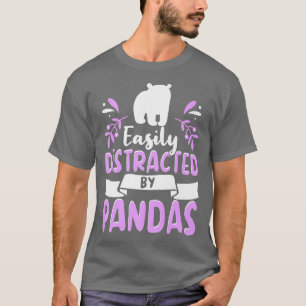 Camiseta Panda Bear Set para Amantes Cute Panda Wo