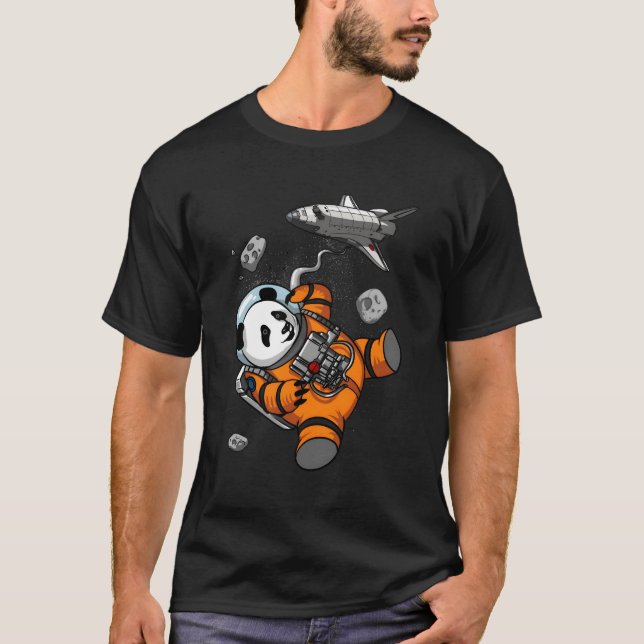 Camiseta Panda Bear Space Astronauta Animal (Anverso)