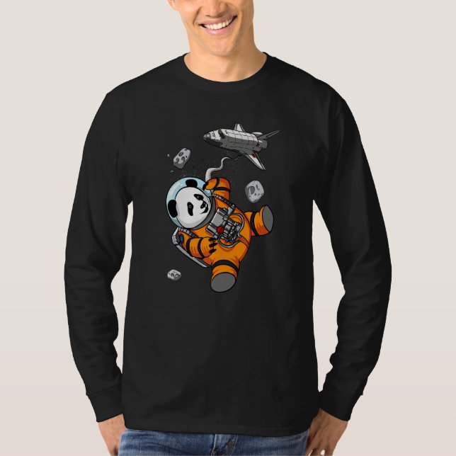Camiseta Panda Bear Space Astronauta Animales Niños Chicas (Anverso)