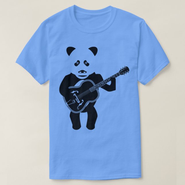 Camiseta Panda Bear Tocando Guitarra Acústica Premium (Diseño del anverso)