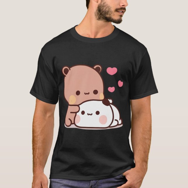 Camiseta Panda Bear Y Brownie True Love Bubu Dudu Couple (Anverso)