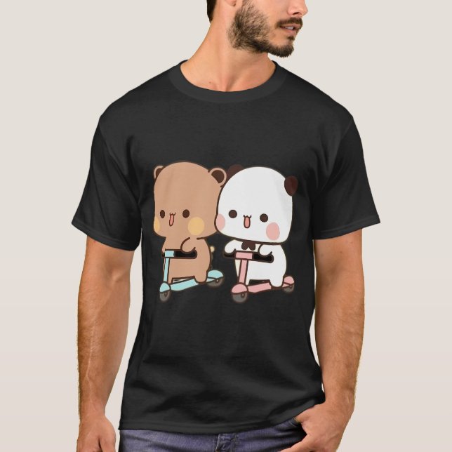 Camiseta Panda Bear Y Brownie True Love Bubu Dudu Couple (Anverso)