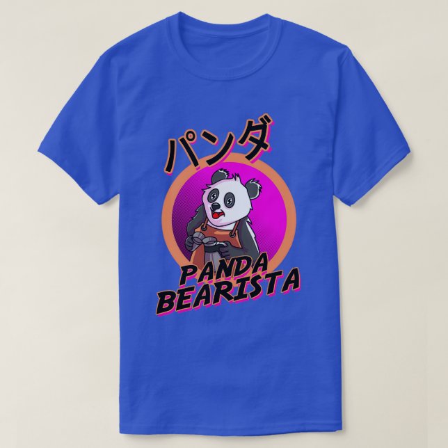 Camiseta Panda Bearista café barista chiste (Diseño del anverso)
