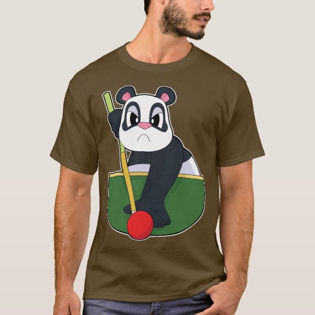 Camiseta Panda Billiard Queue (Anverso)
