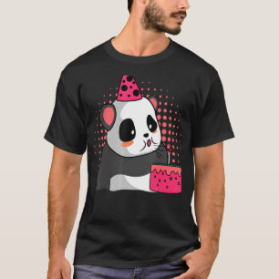 Camiseta Panda Birthday Cake Fiesta Bday Gorra Animal Celeb