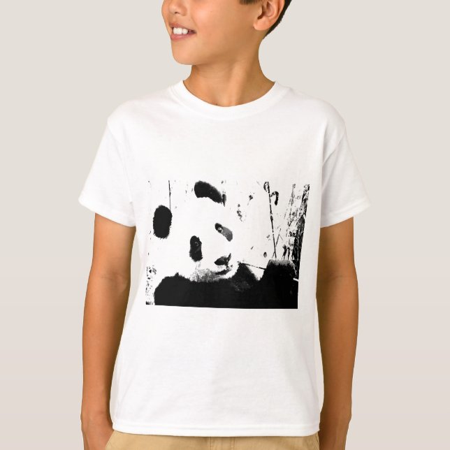 Camiseta Panda blanco y negro (Anverso)