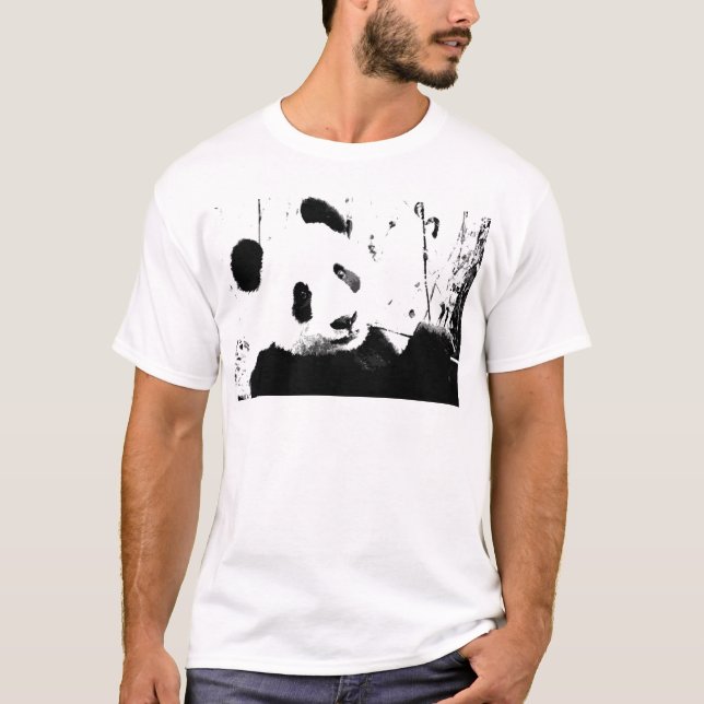 Camiseta Panda blanco y negro (Anverso)