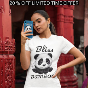 Camiseta Panda Bliss - Diseño Adorable de Bambú 