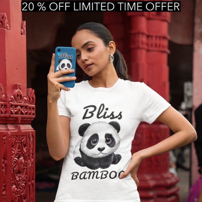 Camiseta Panda Bliss - Diseño Adorable de Bambú  (Subido por el creador)