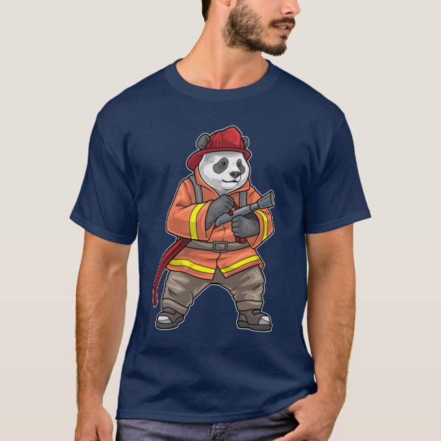 Camiseta Panda Bomberos Bomberos Bomberos Bomberos (Anverso)