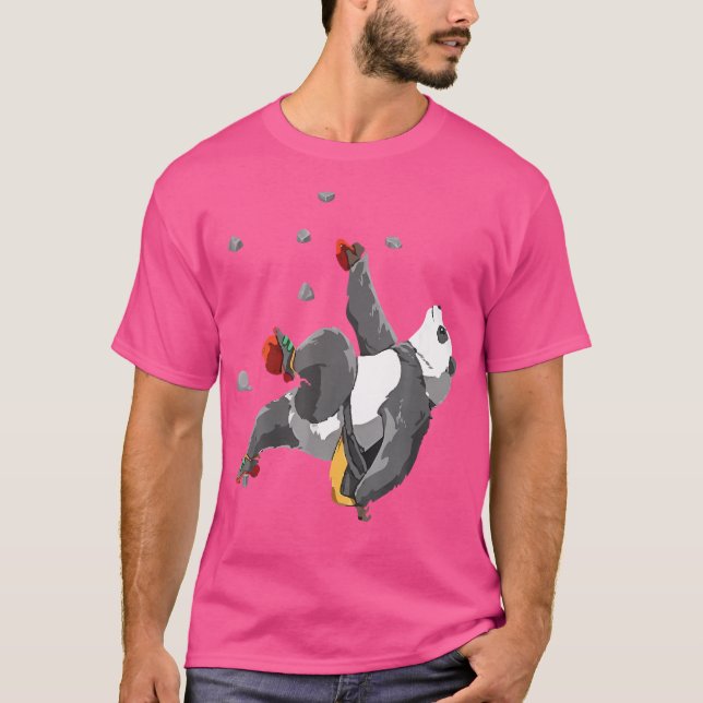 Camiseta Panda Bouldering Escalada (Anverso)