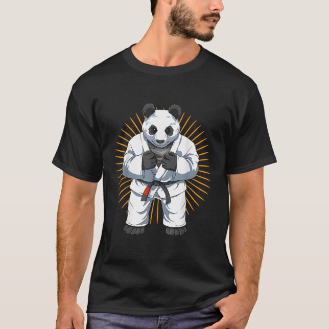 Camiseta Panda Brazil Jiu-Jitsu Bjj (Anverso)