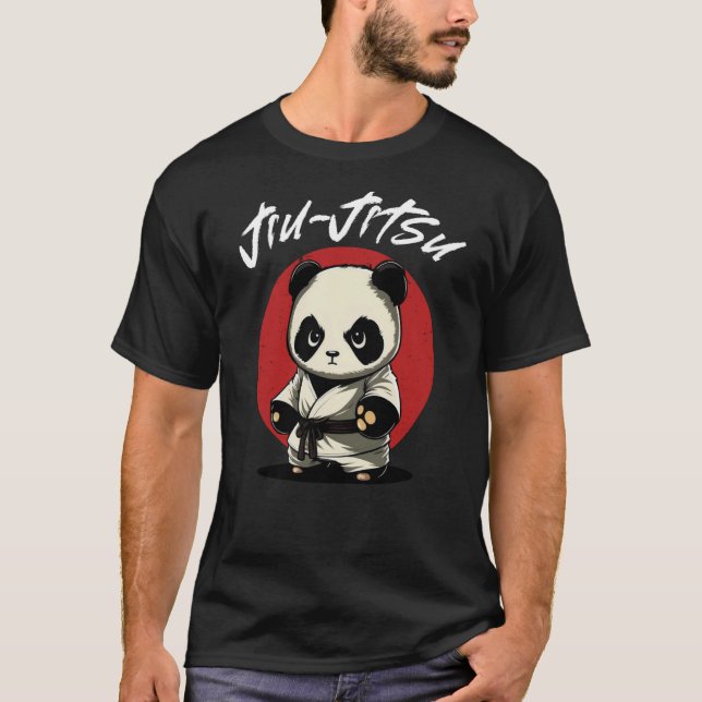 Camiseta Panda Brazil Jiu Jitsu y Grappling (Anverso)