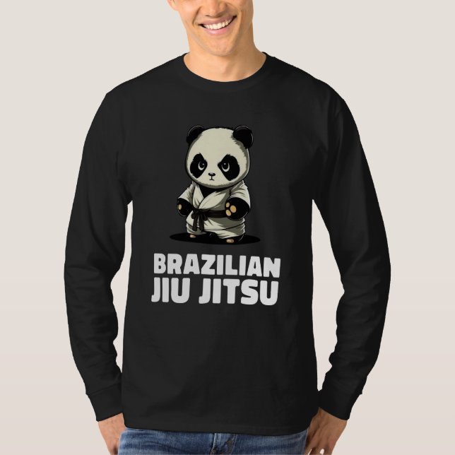 Camiseta Panda Brazilian Jiu Jitsu and Grappling (Anverso)