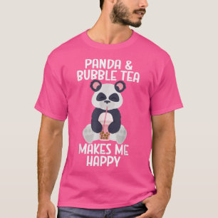 Camiseta Panda Bubble Boba Tea Kawaii Cute Anime Otaku Japa