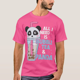 Camiseta Panda Bubble Boba Tea Kawaii Cute Anime Otaku Japo