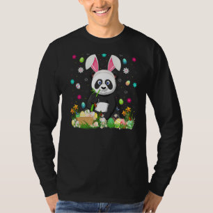 Camiseta Panda Bunny Easter Egg Funny Panda Easter Sunday
