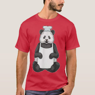 Camiseta Panda Chef Cocinar gorra Chef