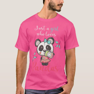 Camiseta Panda Chica Animal Gift Cute Panda Bear