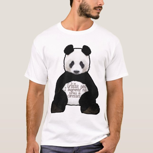 Camiseta panda citation grossit pas augmente caresse surfac (Anverso)