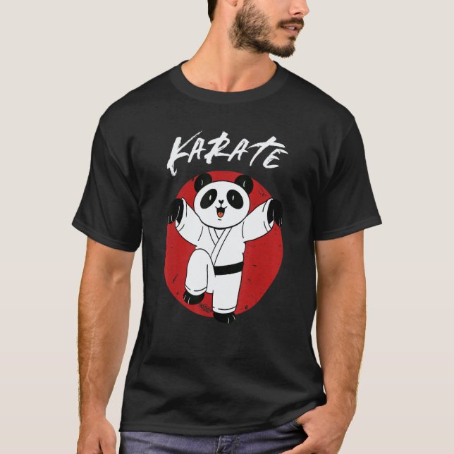 Camiseta Panda clásico de karate (Anverso)