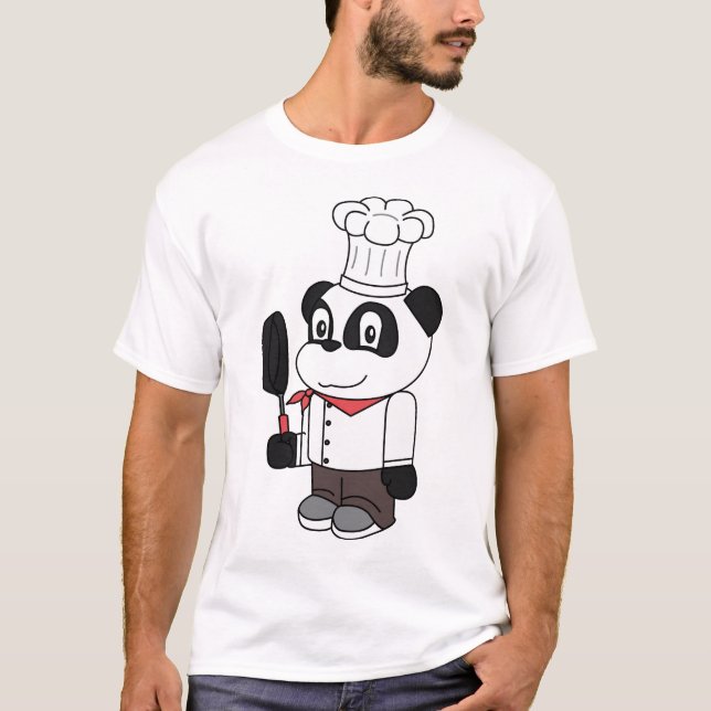 Camiseta Panda - cocinero (Anverso)