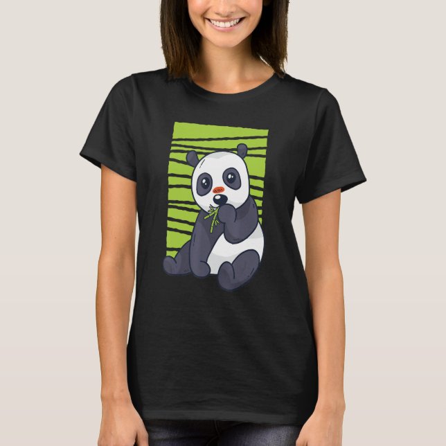Camiseta Panda Comer Bamboo Panda Salvaje Bamboo (Anverso)