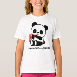 Camiseta PANDA COMIENDO PIZZA - lindo