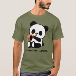 Camiseta PANDA COMIENDO PIZZA - lindo