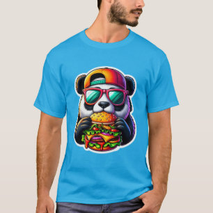 CAMISETA PANDA COMIENDO QUESO 2