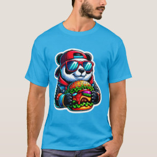 CAMISETA PANDA COMIENDO QUESO 6
