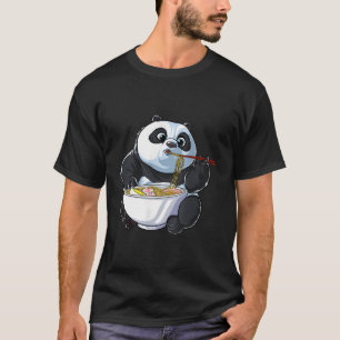 Camiseta Panda Comiendo Ra Kawaii Giant Panda Bear Japonés
