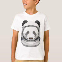 Panda como astronauta con casco